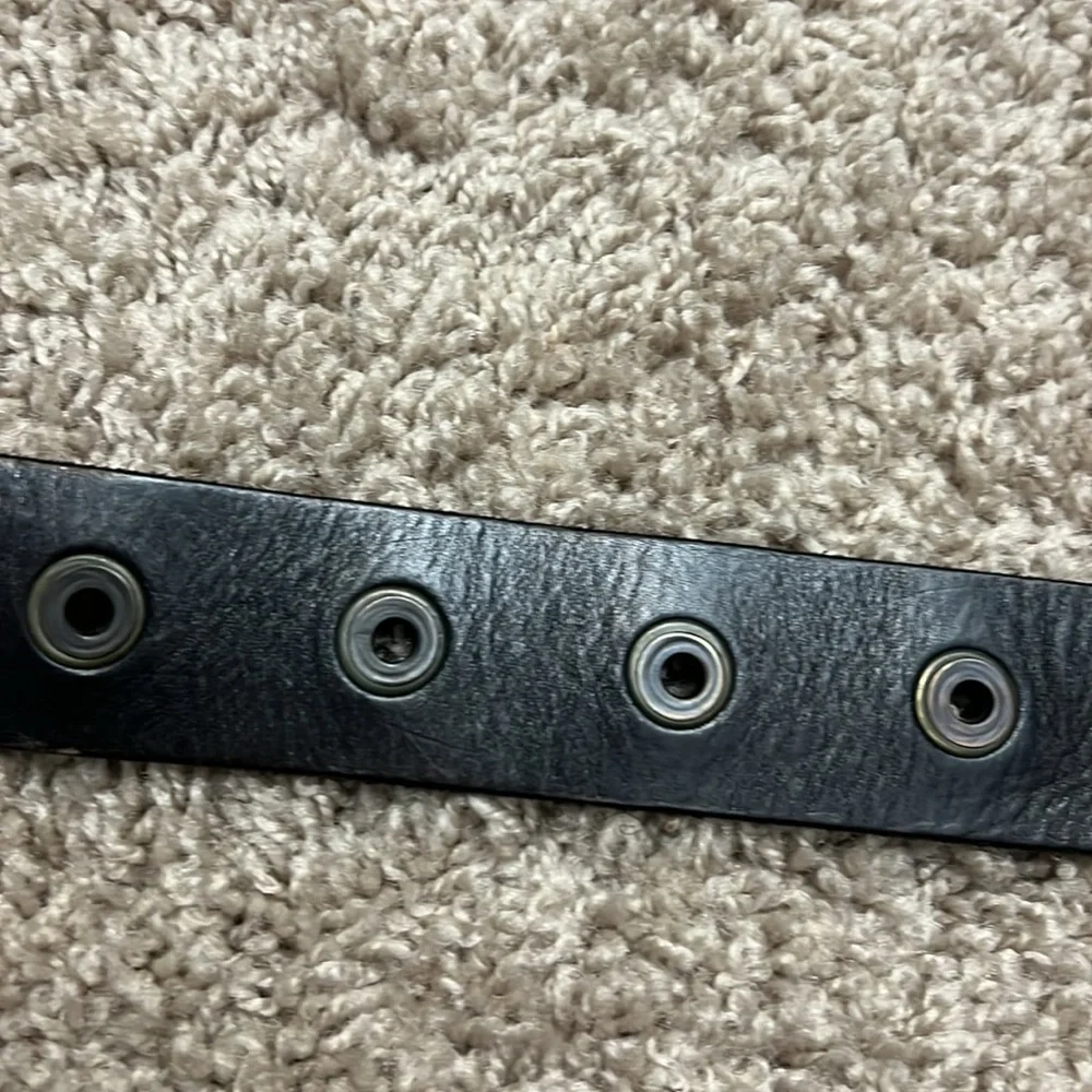Fossil belt, dark brown sz 32 full grain cowhide